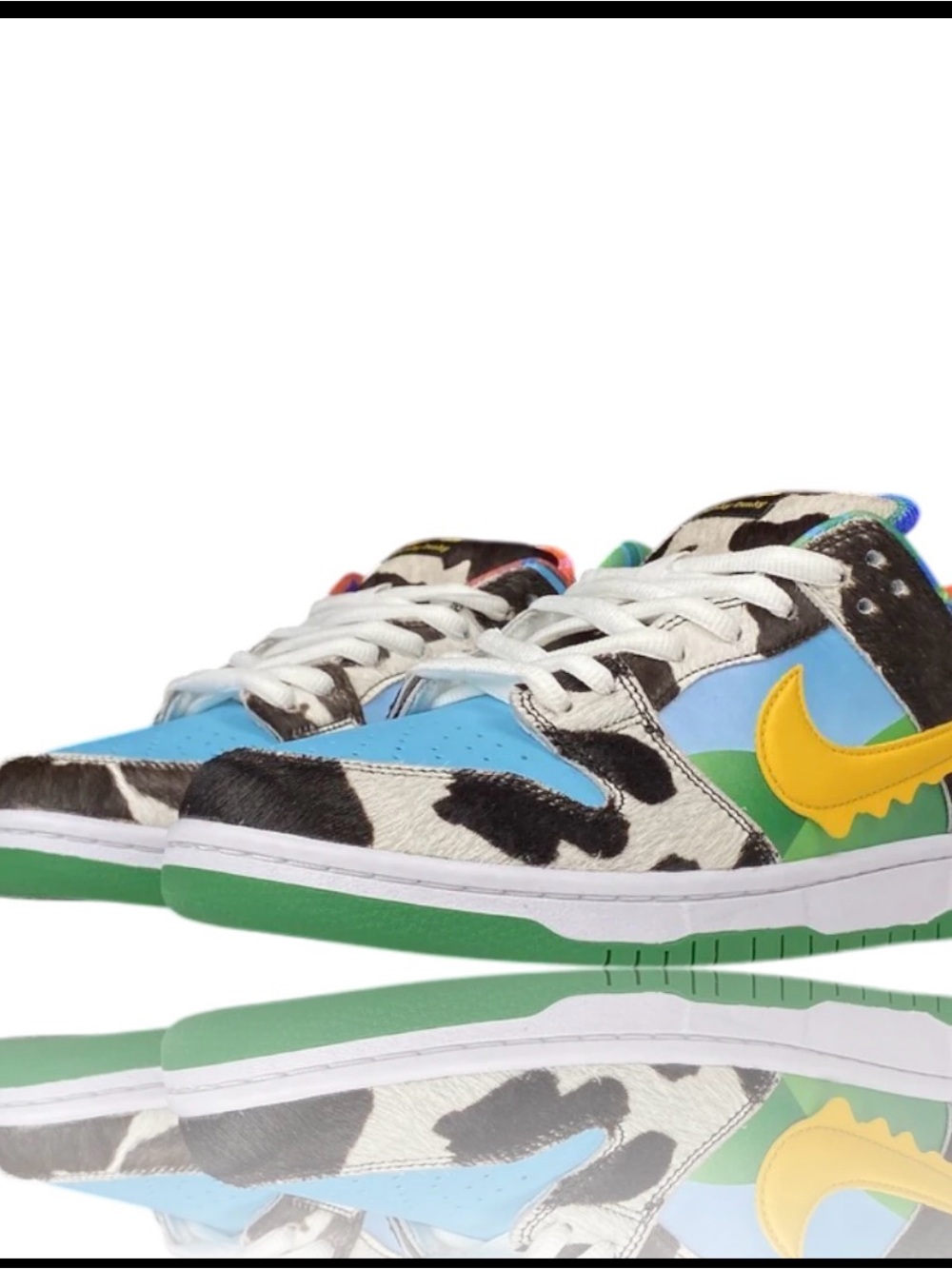 Hello everyone, there are no returns Nike Kids' Cow Print Skate Sneakers - Blue/